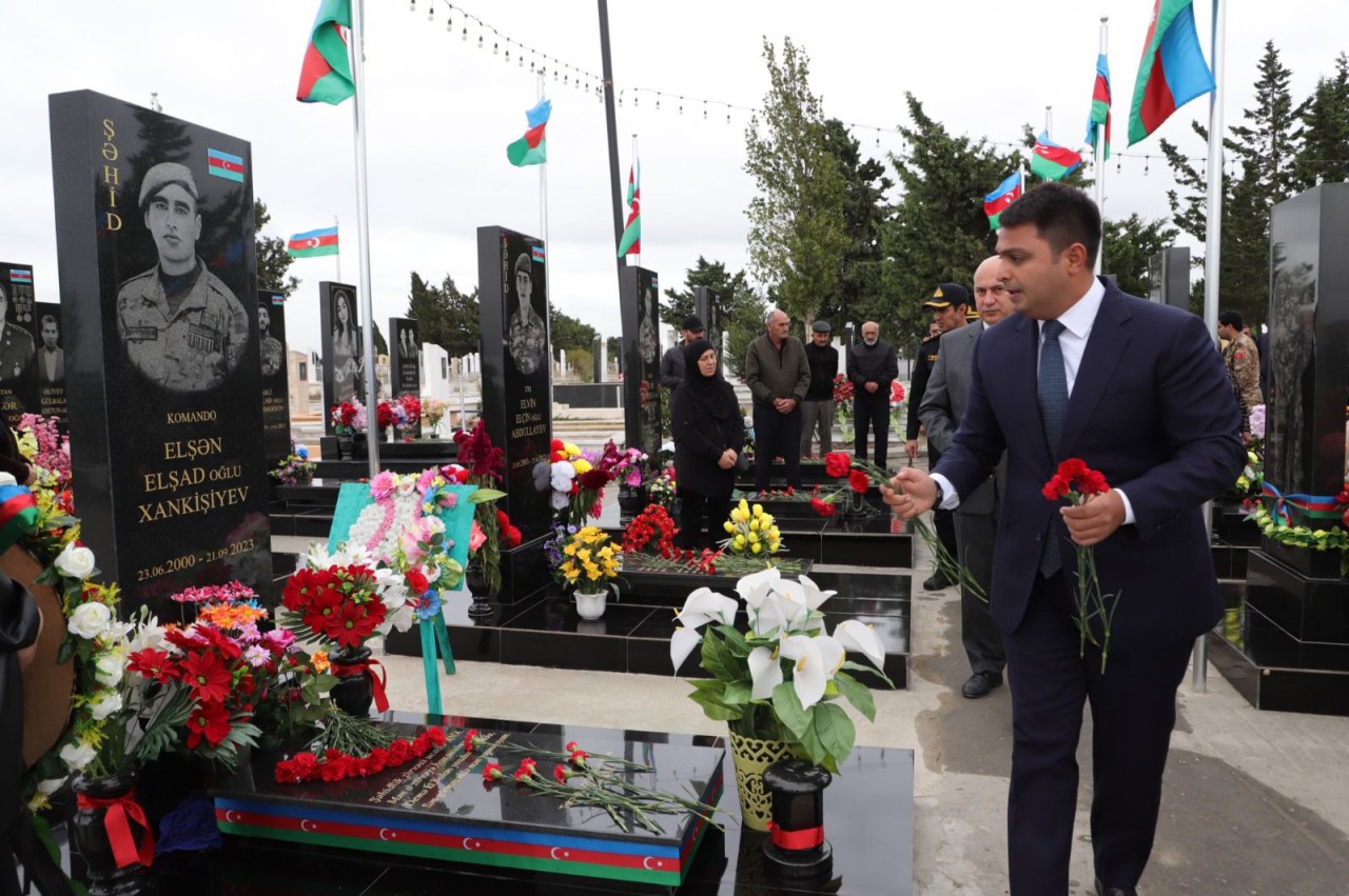 Neftçalada Anım Günü qeyd olunub - FOTOLAR